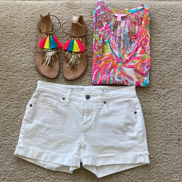 Vineyard Vines Pants - Vineyard Vines White Denim Shorts